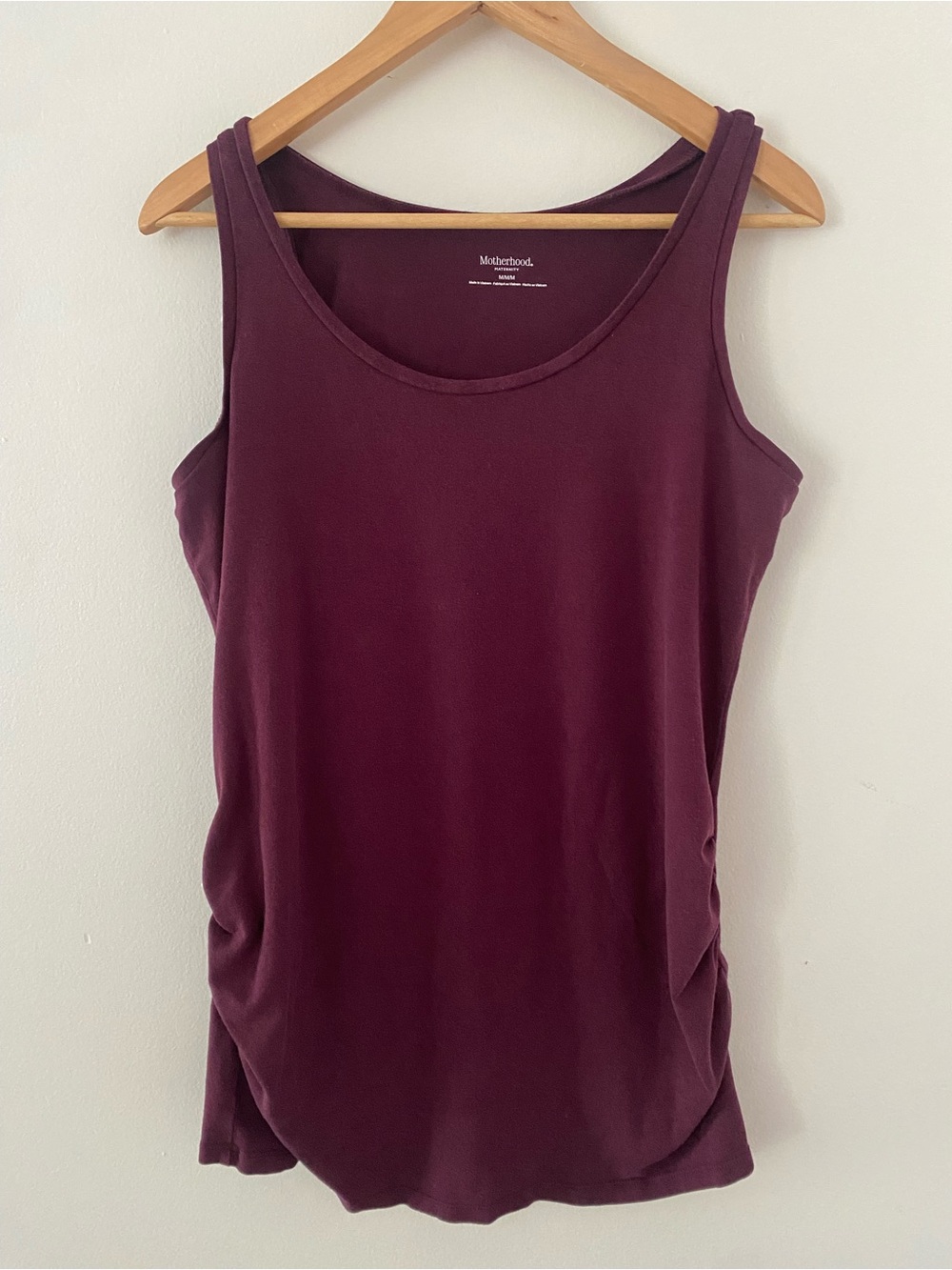 Motherhood Maternity Sleeveless Tank Top - Plum/Burgundy